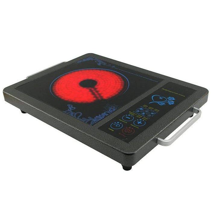 Плита инфракрасная Domotec MS-5842 на 1 конфорку, мощная настольная электроплита, индукционная плита мини