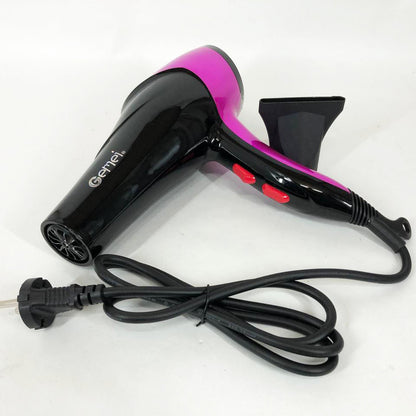 Фен GEMEI GM-1766 2.6кВт АС, женский фен для волос, электрофен для волос. Цвет: фиолетовый