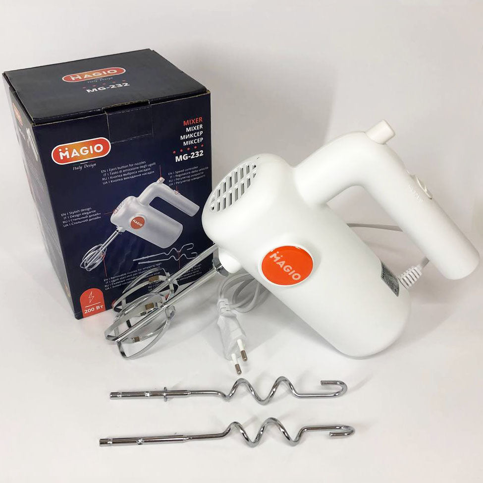 Миксер ручной MAGIO MG-232, Мощный миксер, Миксер блендер ручной, Бытовые миксеры , Хороший миксер