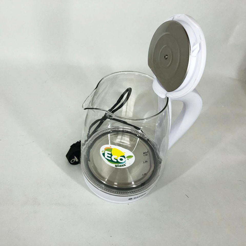 Электрочайник Satori SGK-4105-WT 1.8 л 1500 Вт, стильный электрический чайник, чайники с подсветкой