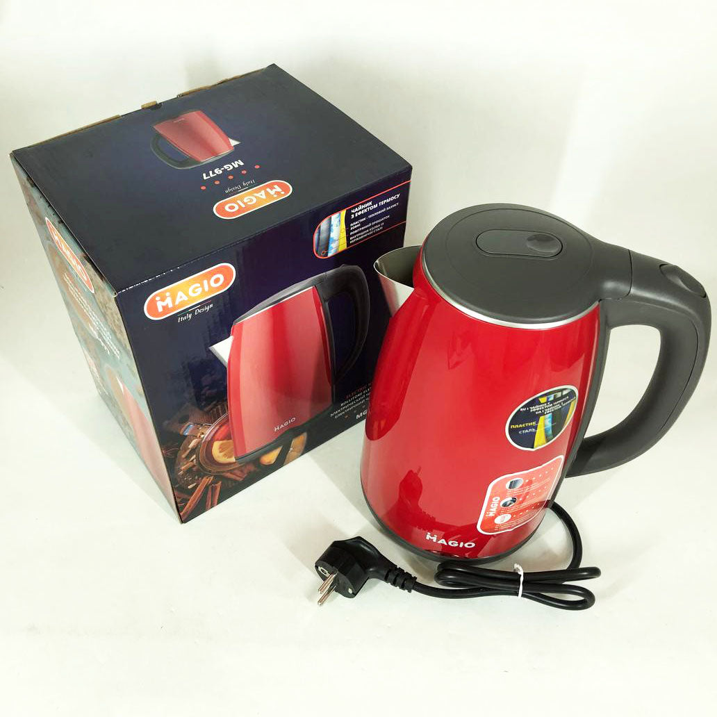 Электрочайник Magio MG-977, 1.7л, хороший электрический чайник, стильный электрический чайник