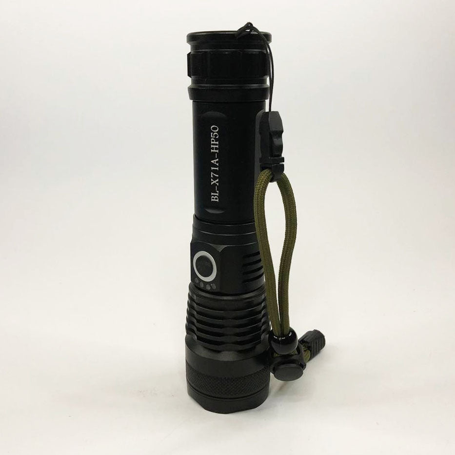 Фонарь ручной Police X71A-HP50, ЗУ micro USB, 1x18650/3xAAA, zoom, индикация заряда, качественный фонарик