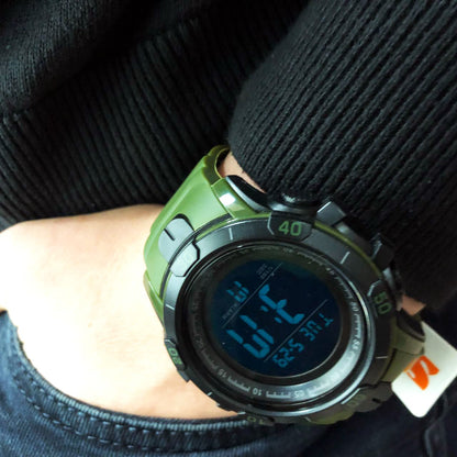 Часы наручные мужские SKMEI 1475AG ARMY GREEN, брендовые мужские часы, часы для мужчины. Цвет: зеленый