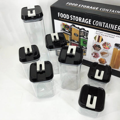 Набор контейнеров для еды FOOD Storage Container Set на защелках с уплотнителем из 7 предметов