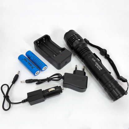 Ручний акумуляторний ліхтар Bailong BL-P08-P50, потужний ручний ліхтарик, ручний ліхтарик led