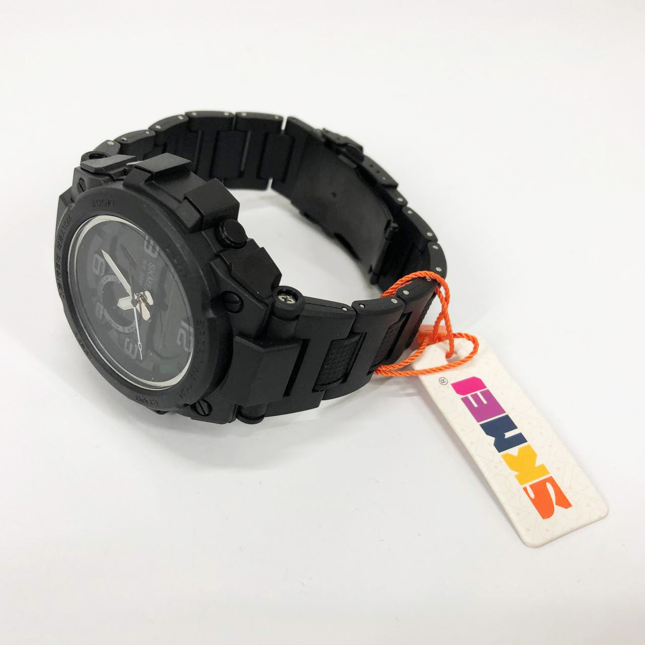 Часы наручные мужские SKMEI 1452BK BLACK, водонепроницаемые мужские часы. Цвет: черный