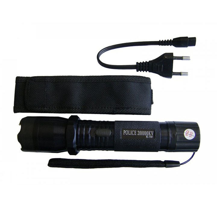 Светодиодный фонарь тактический Police BL-1101 ЗУ 220В + чехол, фонарь ручной тактический