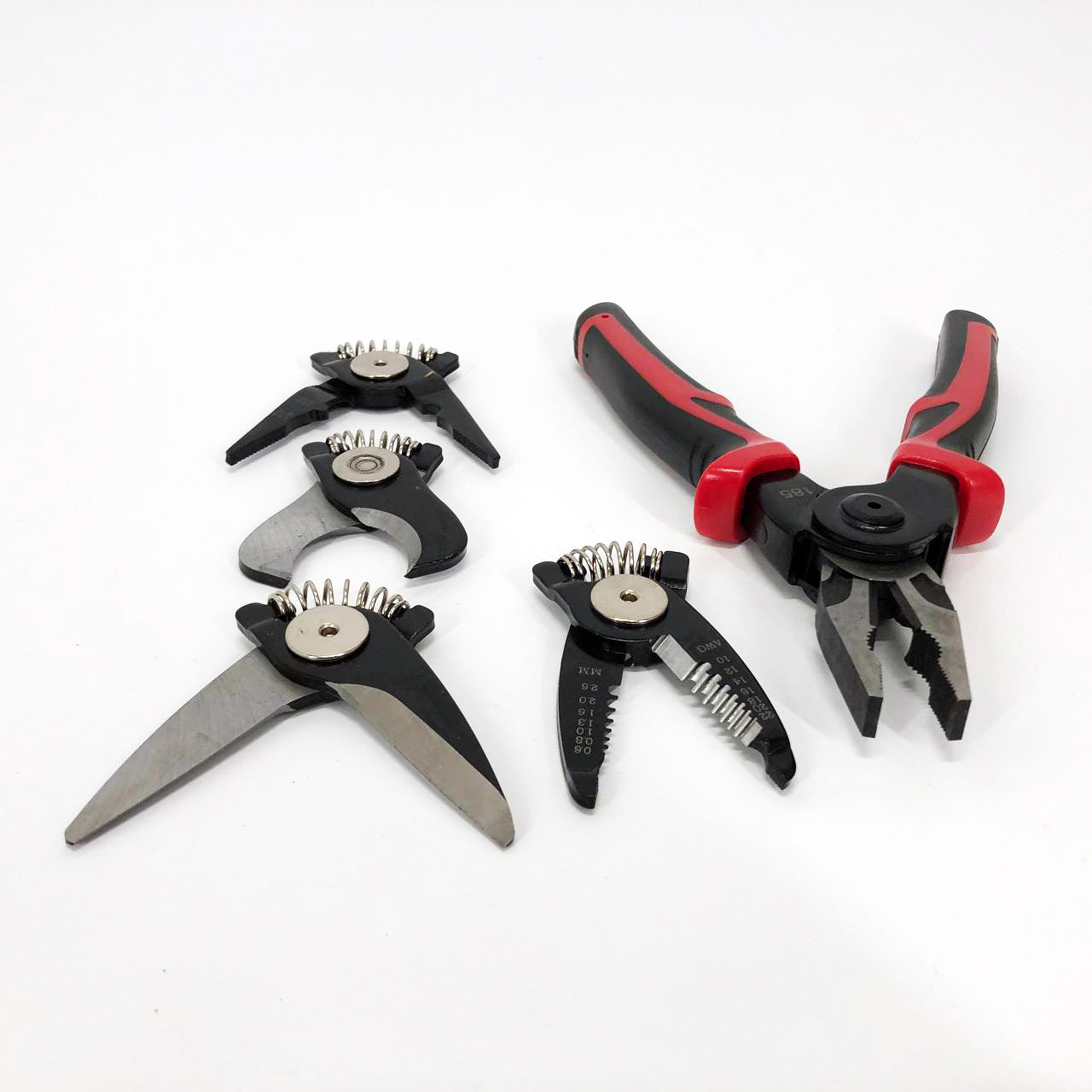 Багатофункціональний набір швидкозмінних інструментів 5 в 1 (плоскогубці, зачищення ізоляції, щипці обтискні)