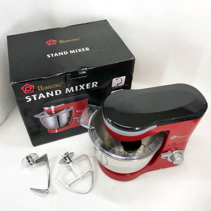 Миксер-тестомес планетарный Domotec MS-1368 на 6 скоростей 3 насадки чаша 4 л 1500 W