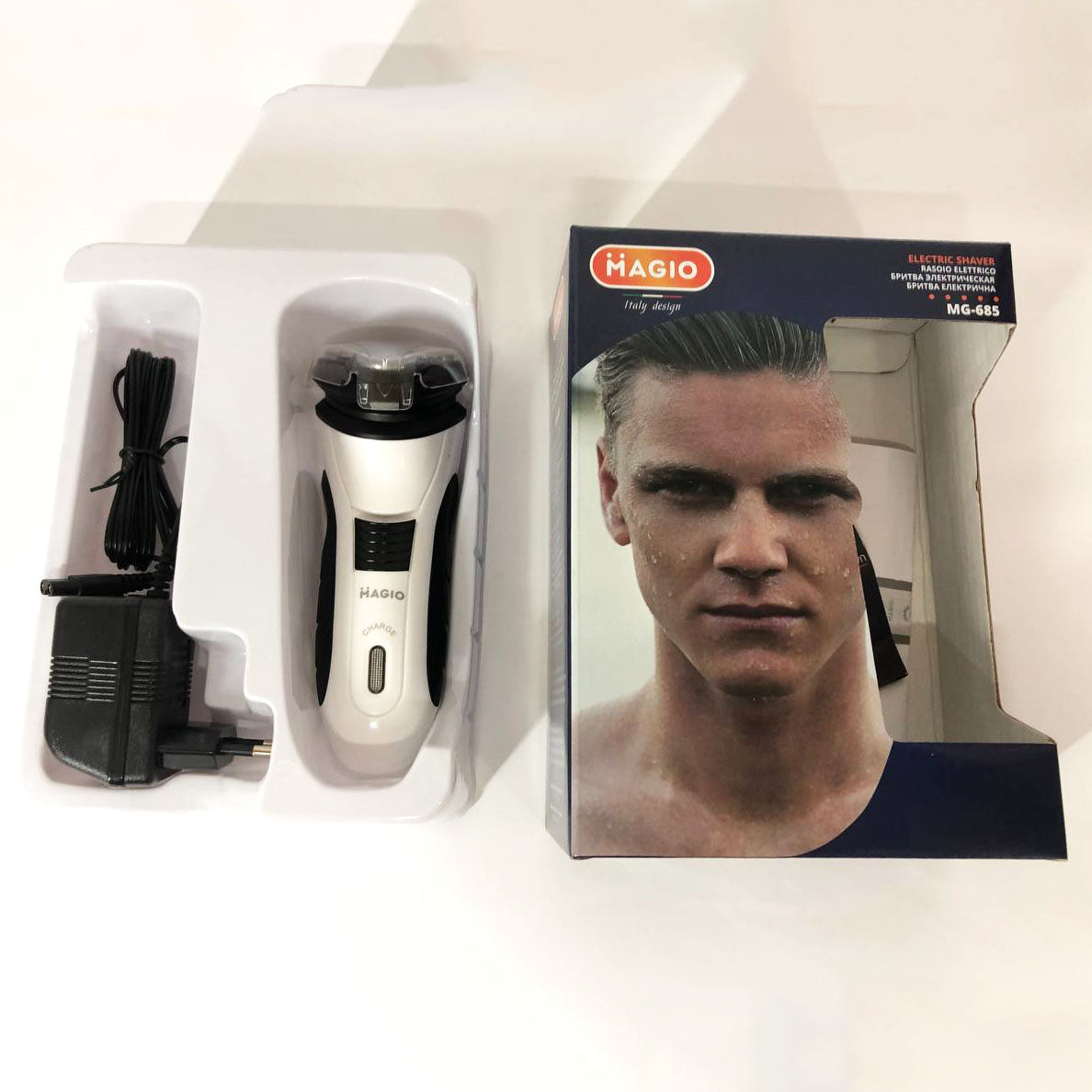 Электробритва MAGIO MG-685, бритва триммер для бороды, машинка для стрижки бороды
