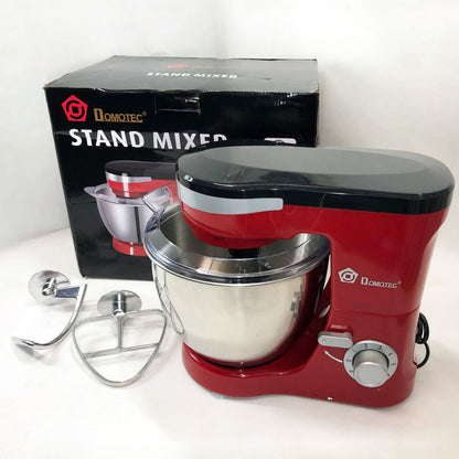 Миксер-тестомес планетарный Domotec MS-1368 на 6 скоростей 3 насадки чаша 4 л 1500 W
