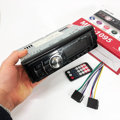 Автомагнитола MP3 1095/7336 BT ISO со съемной панелью 1DIN 4х50Вт, Автомобильная магнитола стерео звук