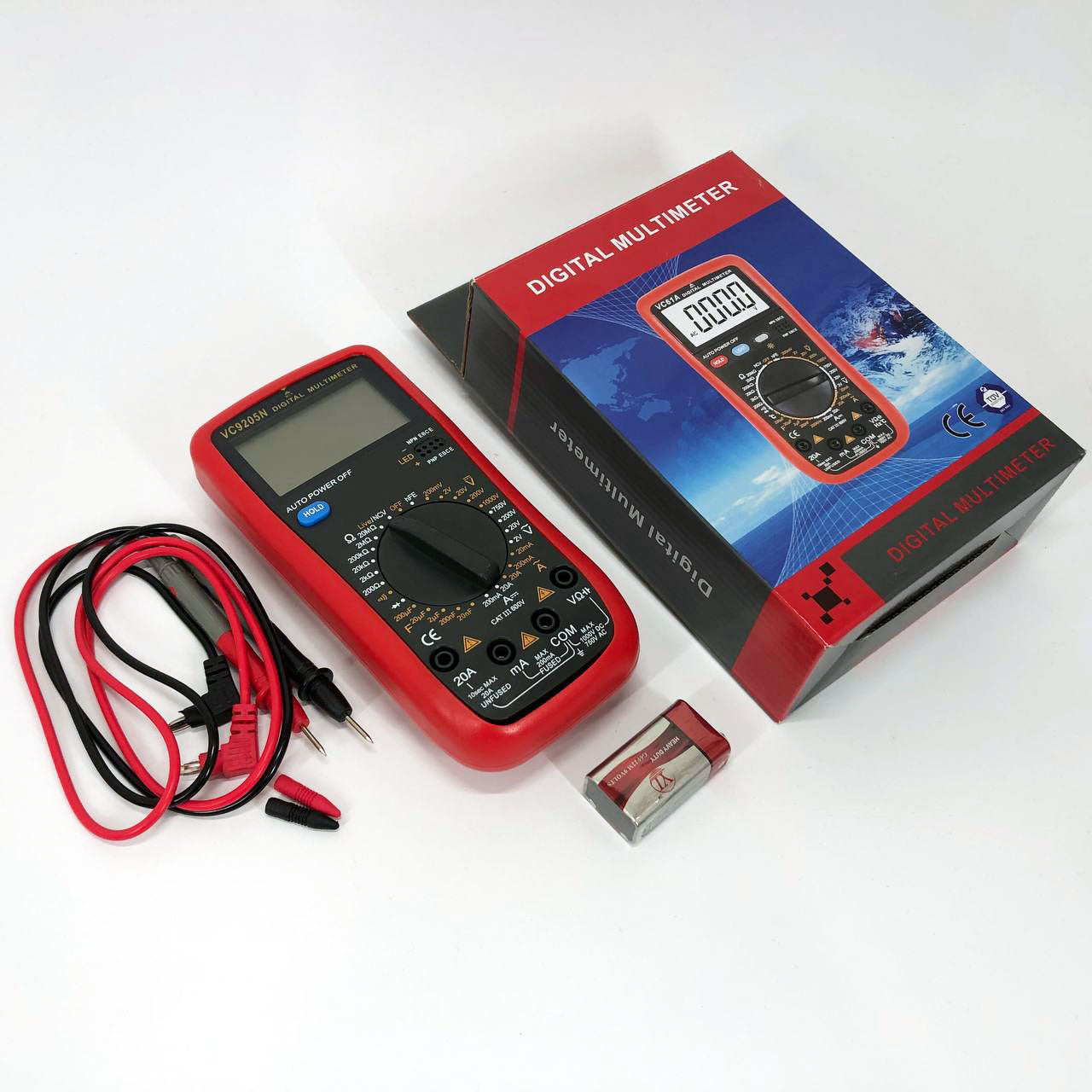 Цифровой Профессиональный мультиметр VC9205N тестер вольтметр, тестеры электроизмерительные
