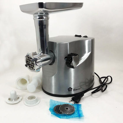 Профессиональная мясорубка DOMOTEC MS-2021S из нержавеющей стали 3000 Вт, мясорубка электрическая металл