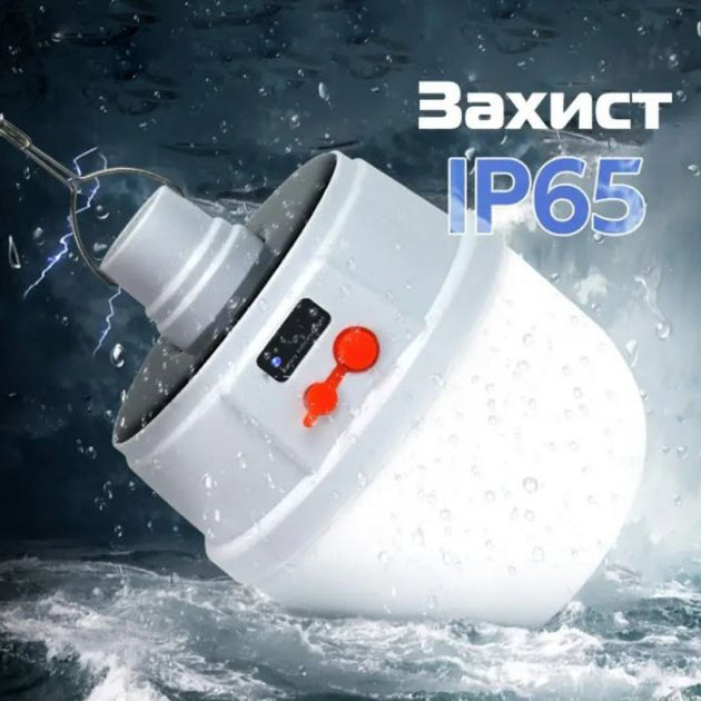 Аккумуляторная кемпинговая LED лампа светильник с солнечной панелью 5 режимов до 8 часов X-Balog BL-2025