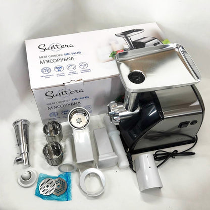 Мясорубка Suntera SMG-5454SS, Кухонная мясорубка, Мясорубка электрическая металл, Мясорубка-соковижималка