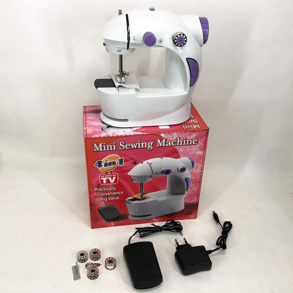 Швейная машинка для девочки на батарейках, Швейная машина для детей, Мини швейная машинка электрическая