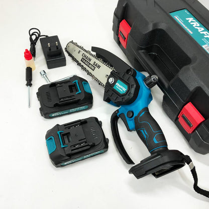 Ручна пилка з шиною, Легка акумуляторна пилка для обрізання гілок, Міні ланцюгова пилка