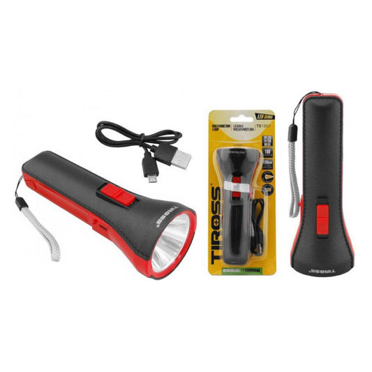 Ручний ліхтар (2 режими роботи) Tiross TS-1851 - економічний акумуляторний ліхтарик. Колір: мікс
