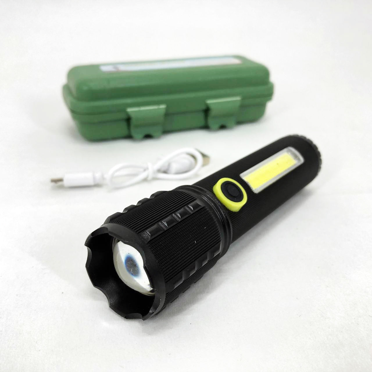 Фонарик ручной аккумуляторный C71/C81-P50-COB, Фонарик светодиодный ручной аккумуляторный портативный