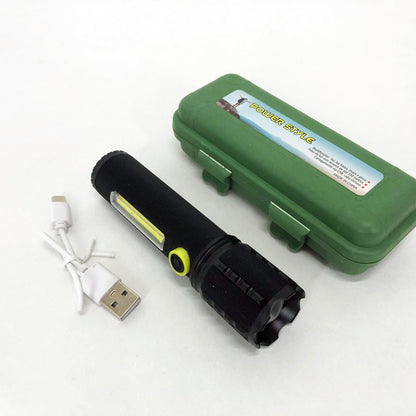 Фонарик ручной аккумуляторный C71/C81-P50-COB, Фонарик светодиодный ручной аккумуляторный портативный