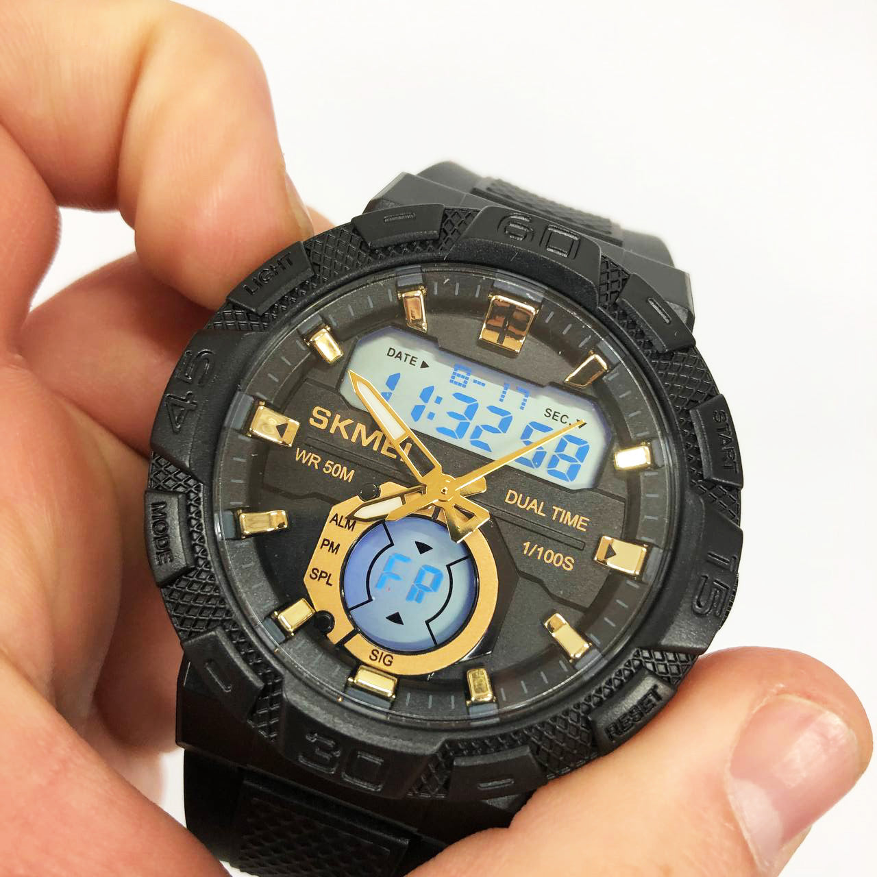 Часы наручные мужские SKMEI 1881GDWT, модные мужские часы, оригинальные мужские часы брендовые