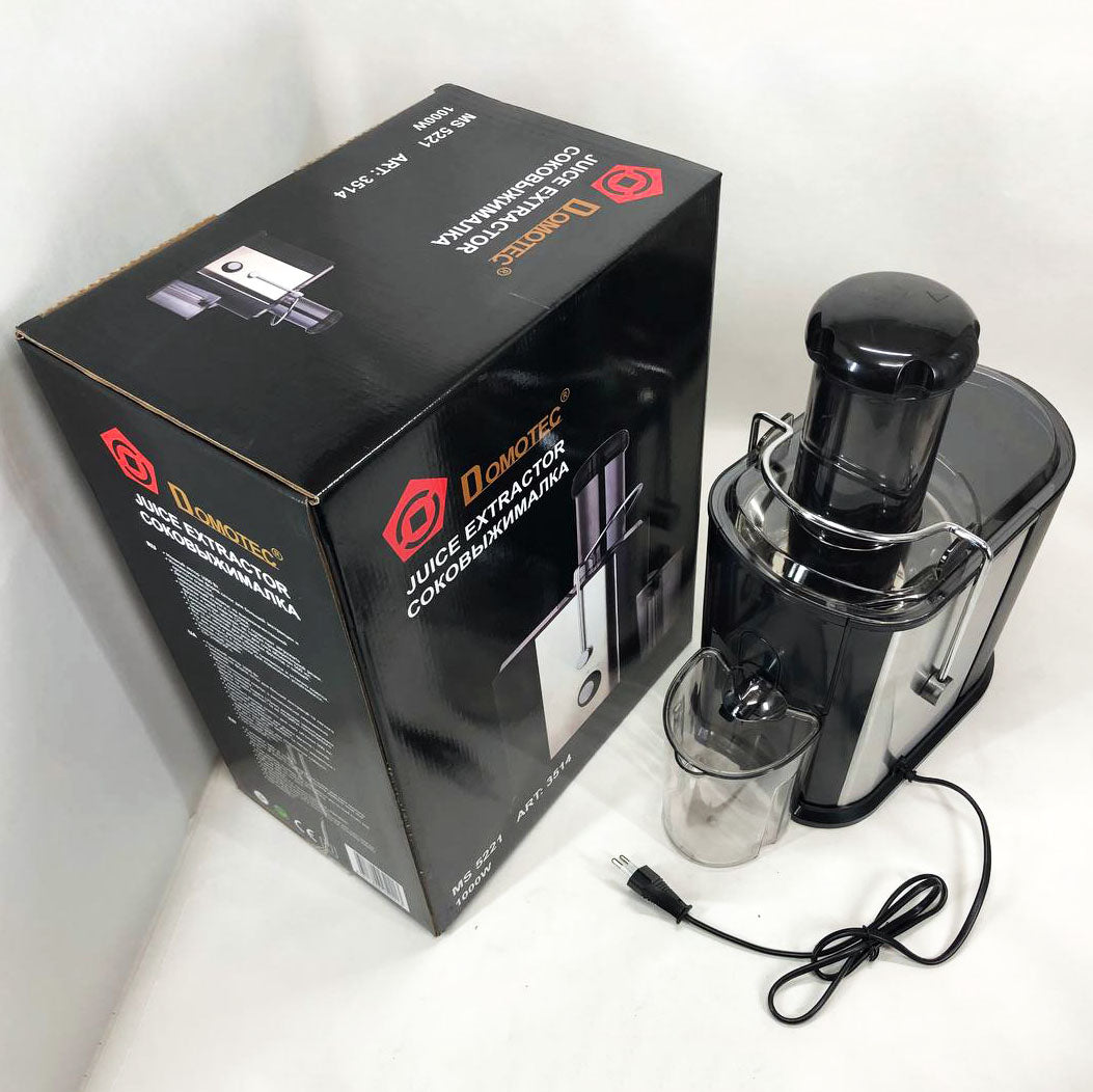 Соковитискач Domotec MS-5221 1000 W, соковитискач універсальний соковитискач електро на склянку
