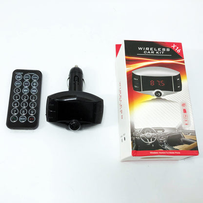 Автомобильный FM модулятор X16 ФМ трансмиттер Bluetooth, Фм трансмиттер стерео, Трансмиттер для музыки