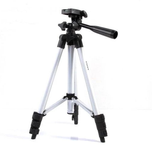 Штатив для телефона и фотоаппарата Tripod 3110 PRO портативный трипод 0,35-1.02м высота. Цвет: серебряный