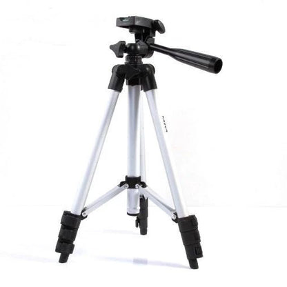 Штатив для телефона и фотоаппарата Tripod 3110 PRO портативный трипод 0,35-1.02м высота. Цвет: серебряный