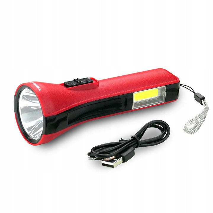 Ручний ліхтар (2 режими роботи) Tiross TS-1851 - економічний акумуляторний ліхтарик. Колір: мікс