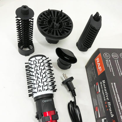 Фен стайлер RAF R.416 5в1 щетка расческа для сушки укладки волос 1200 Вт