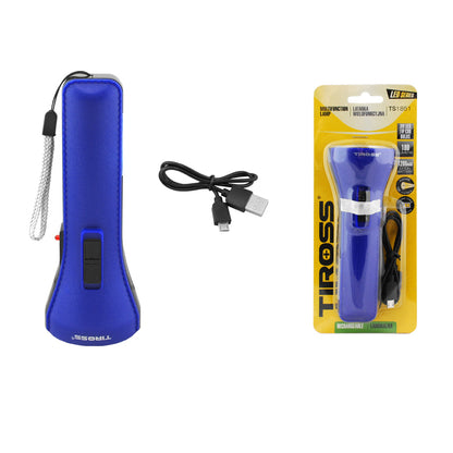 Ручний ліхтар (2 режими роботи) Tiross TS-1851 - економічний акумуляторний ліхтарик. Колір: мікс