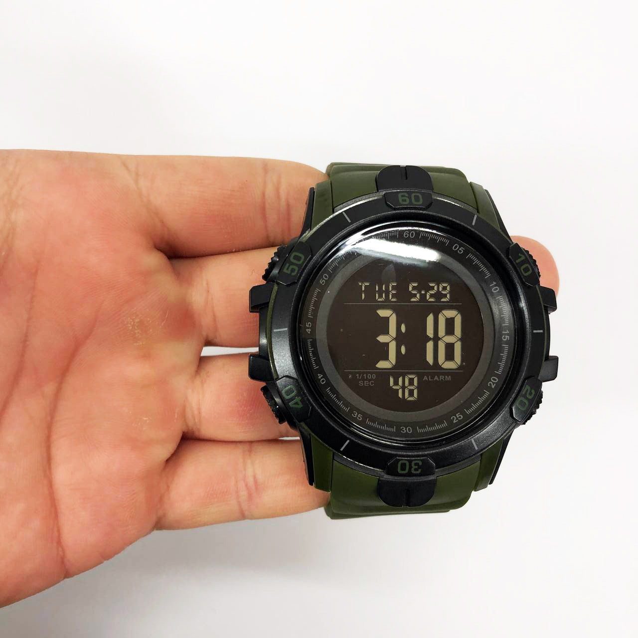 Часы наручные мужские SKMEI 1475AG ARMY GREEN, брендовые мужские часы, часы для мужчины. Цвет: зеленый