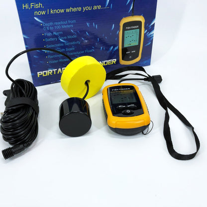 Эхолот портативный Fish Finder до 100м сонар портативный универсальный