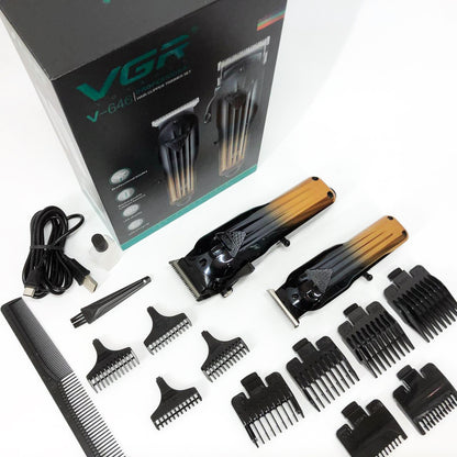 Комплект VGR 2 в 1 V-646 аккумуляторная машинка для стрижки и триммер