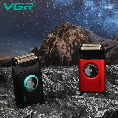 Электробритва VGR V-377 RED шейвер, Электрическая аккумуляторная бритва для бритья, шейвер мужской