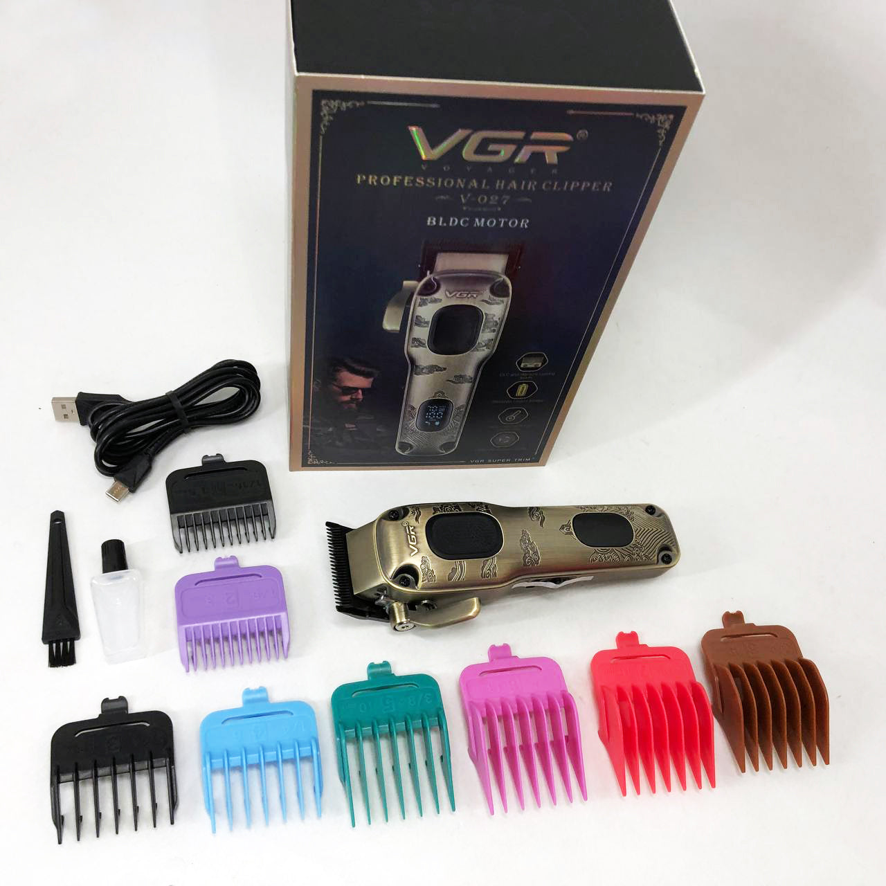 Аккумуляторная машинка для стрижки VGR V-027