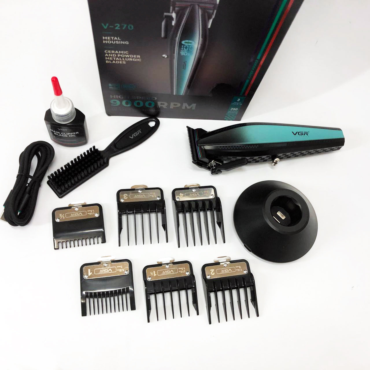 Аккумуляторная машинка для стрижки VGR V-270