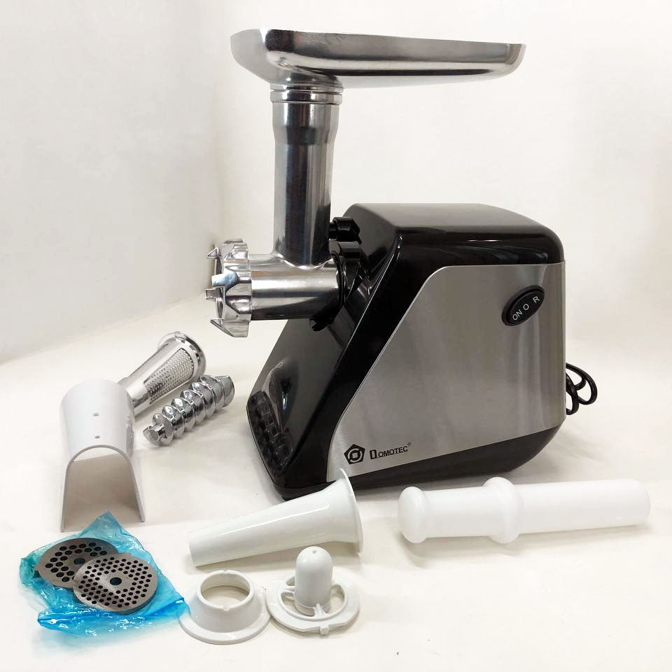 Электрическая мясорубка соковыжималка DOMOTEC MS-2023 2800 Вт, томаты с насадками, мясорубка для мяса