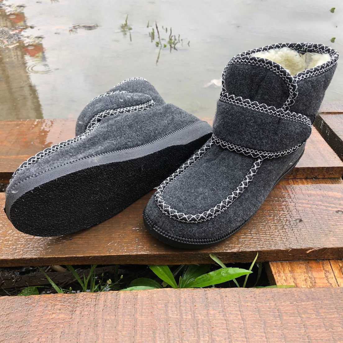 Черевики жіночі хутряні утеплені з застібкою 38 розмір, Жіночі зимові черевики з повсті