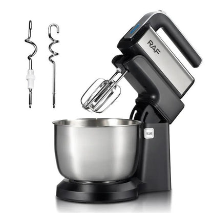 Стационарный миксер ручной RAF R.6652 с металлической чашей 3.5 л 1000 Вт