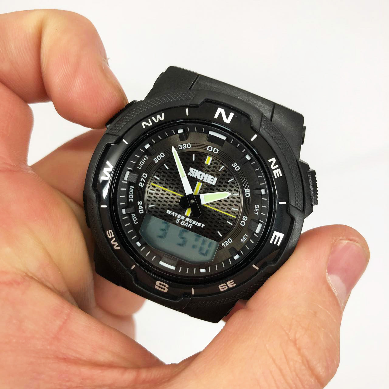 Часы наручные мужские SKMEI 1370BKWT, часы для военнослужащих, фирменные спортивные часы