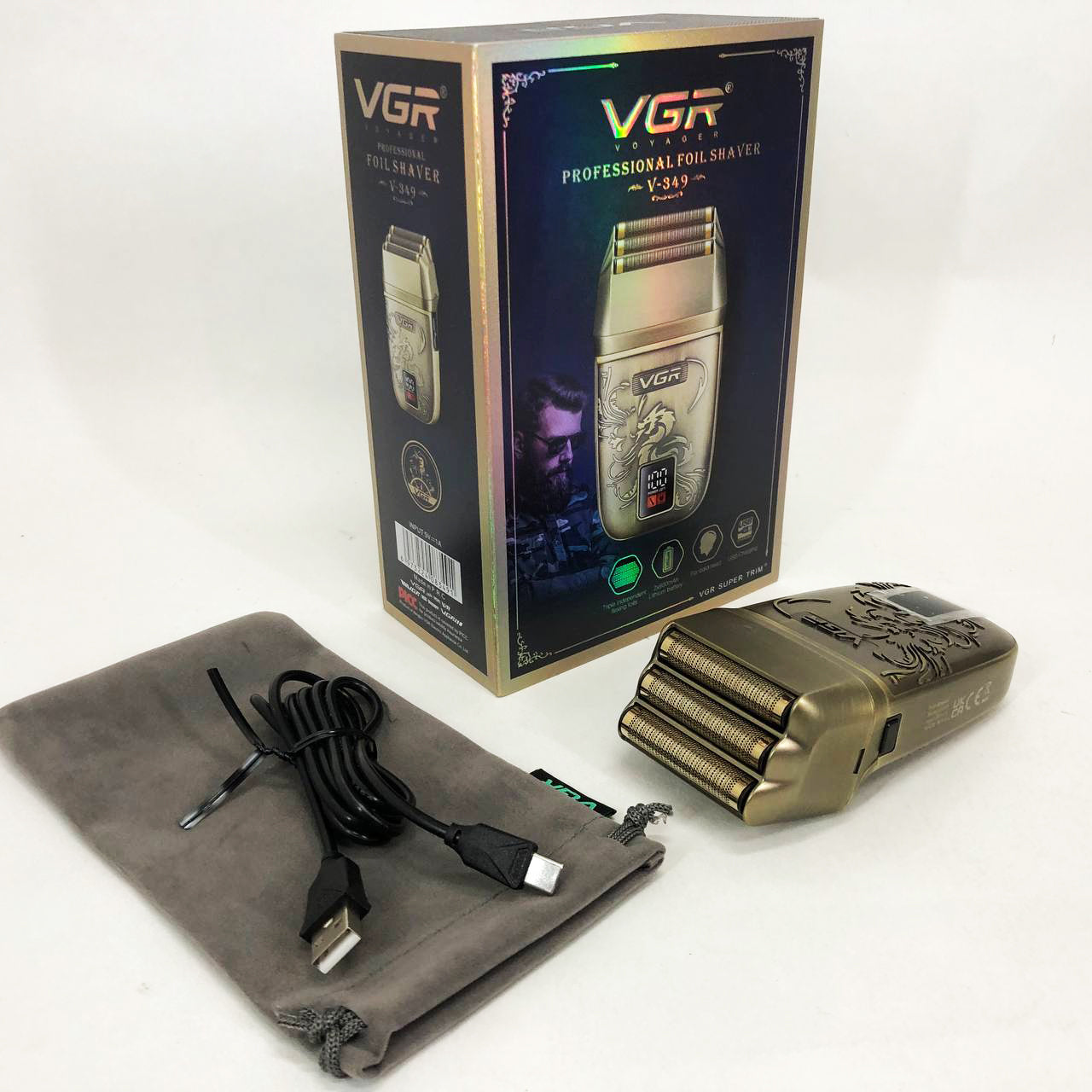 Электробритва VGR V-349 шейвер, тройное лезвие