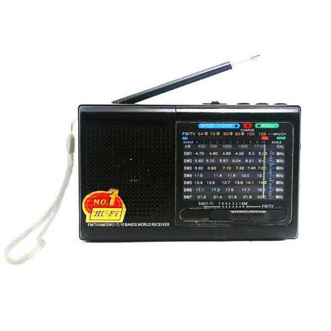 Портативна стовпчик радіо MP3 USB Golon RX-6622. Колір: чорний 