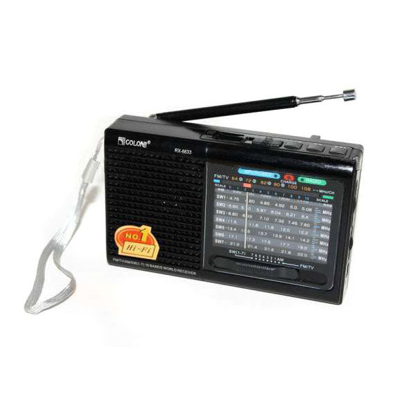 Портативна стовпчик радіо MP3 USB Golon RX-6622. Колір: чорний 