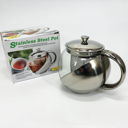 Стеклянный заварник с сетчатым фильтром UNIQUE UN-1162 0.75 л Удобный заварочный чайник из стекла с ситом