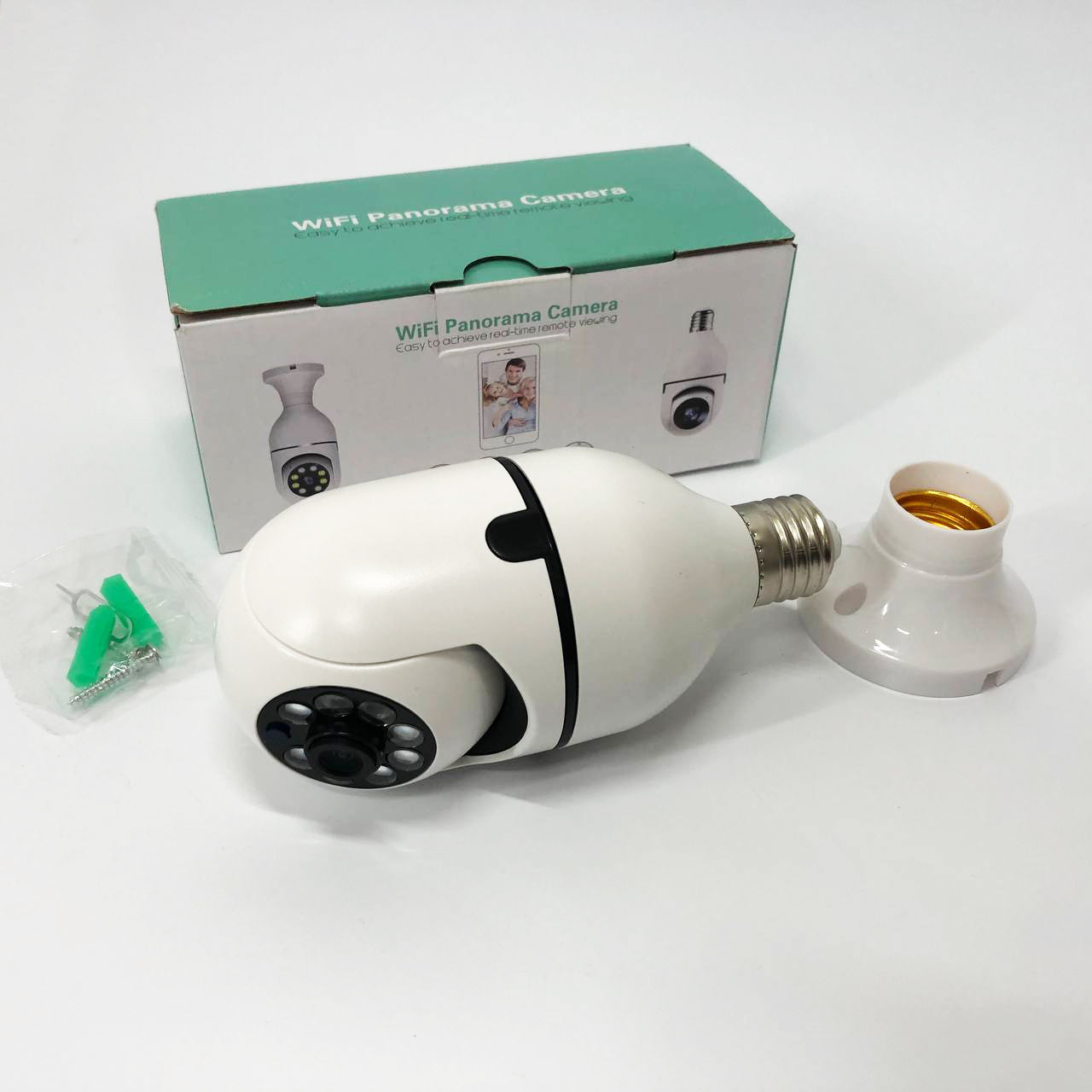 Камера видеонаблюдения лампочка CAM L1 E27 WIFI IP 360/90 поворотная