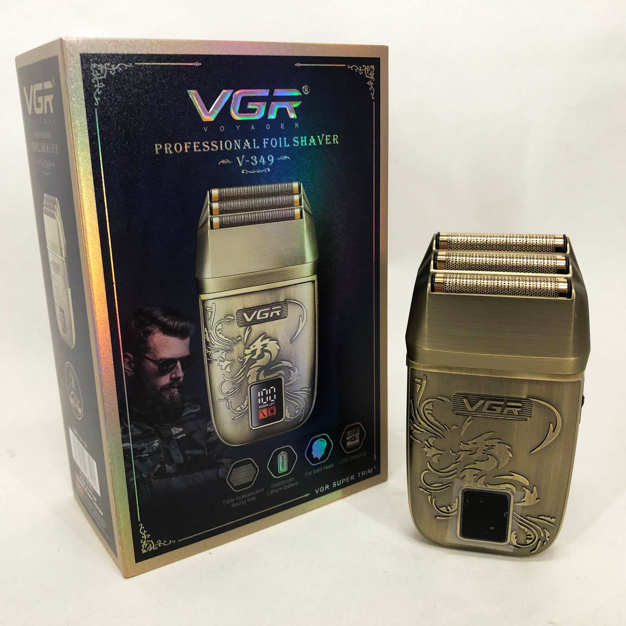 Электробритва VGR V-349 шейвер, тройное лезвие