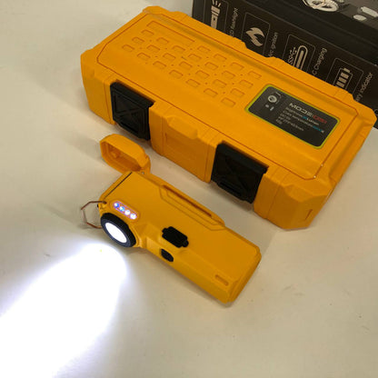 Фонарик-зажигалка армейская MULTIFUNCTIONAL D51-COB электроимпульсная аккумуляторная. Цвет: желтый